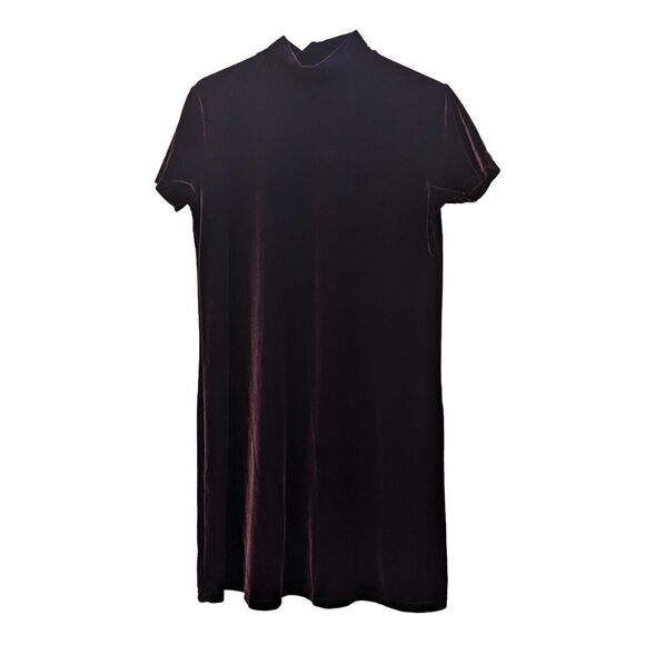Vintage Jaqueline Ferrar Velvet Dress Womens 10 90s Minimalist Goth Whimsigoth - Picture 1 of 8